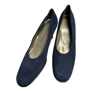 Yves Saint Laurent Dark Blue Loafers